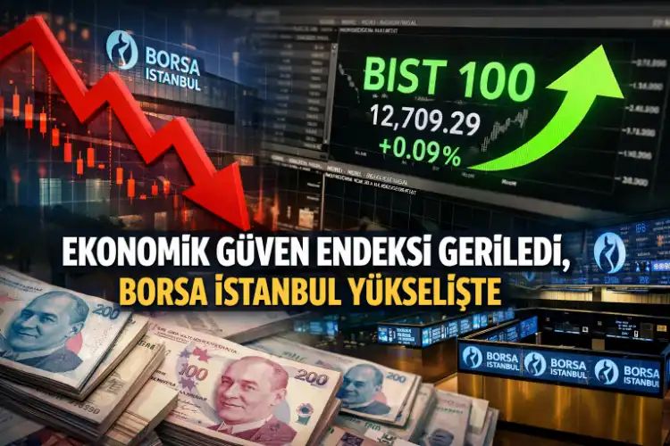 Ekonomik güven endeksi martta geriledi, Borsa İstanbul güne yükselişle başladı