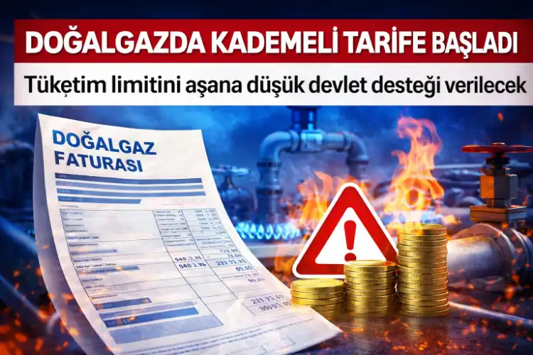 Doğalgazda kademeli tarife dönemi başladı